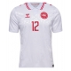 Danska Kasper Dolberg #12 Replike Gostujuci Dres EP 2024 Kratak Rukav